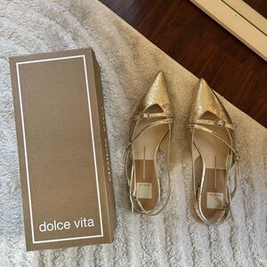 Dolce Vita Pamla Platinum Pointed Toe Flats